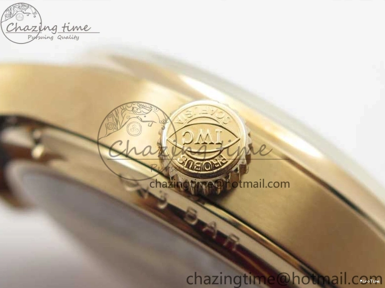 MIROTIME 0308 Compact Portugieser Perpetual Calendar IW503302 RG V9F 1:1 Best Edition White Dial on Brown Leather Strap A 7113